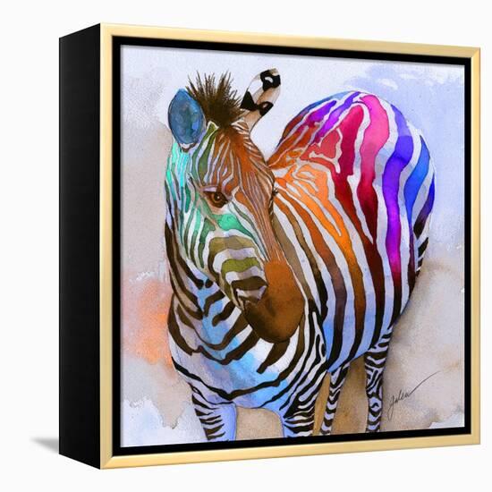 Zebra Dreams-Galen Hazelhofer-Framed Stretched Canvas