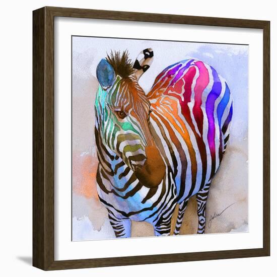 Zebra Dreams-Galen Hazelhofer-Framed Art Print