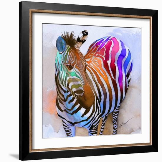 Zebra Dreams-Galen Hazelhofer-Framed Art Print