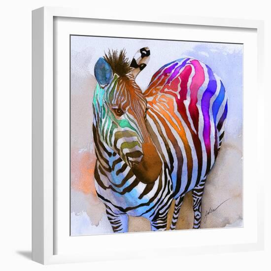 Zebra Dreams-Galen Hazelhofer-Framed Art Print