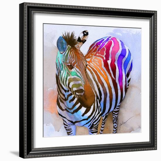 Zebra Dreams-Galen Hazelhofer-Framed Art Print