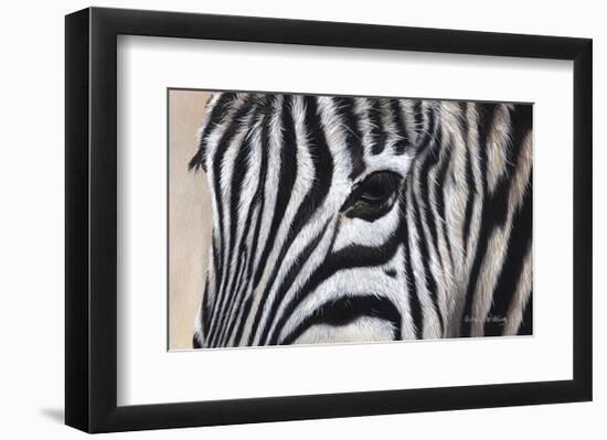 Zebra Eyes-Sarah Stribbling-Framed Art Print