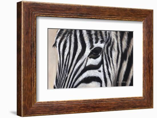 Zebra Eyes-Sarah Stribbling-Framed Art Print