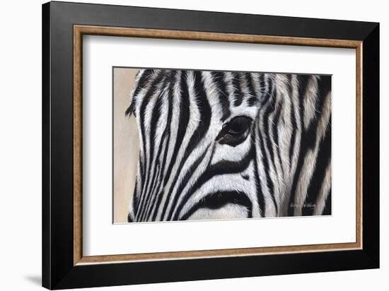Zebra Eyes-Sarah Stribbling-Framed Art Print