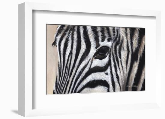 Zebra Eyes-Sarah Stribbling-Framed Art Print