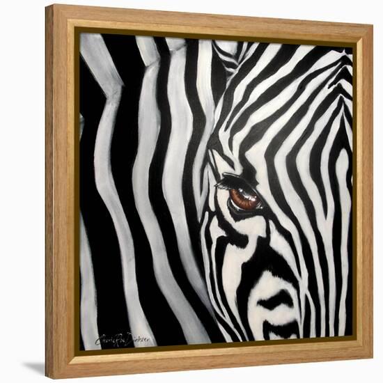 Zebra Face-Cherie Roe Dirksen-Framed Premier Image Canvas