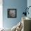Zebra Face-Cherie Roe Dirksen-Framed Premier Image Canvas displayed on a wall