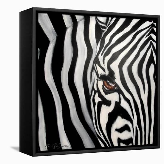 Zebra Face-Cherie Roe Dirksen-Framed Premier Image Canvas