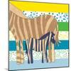 Zebra Family-Z Studio-Mounted Art Print