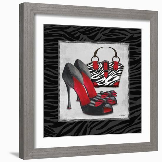 Zebra Fashion I-Todd Williams-Framed Art Print