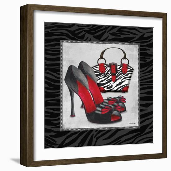 Zebra Fashion I-Todd Williams-Framed Art Print