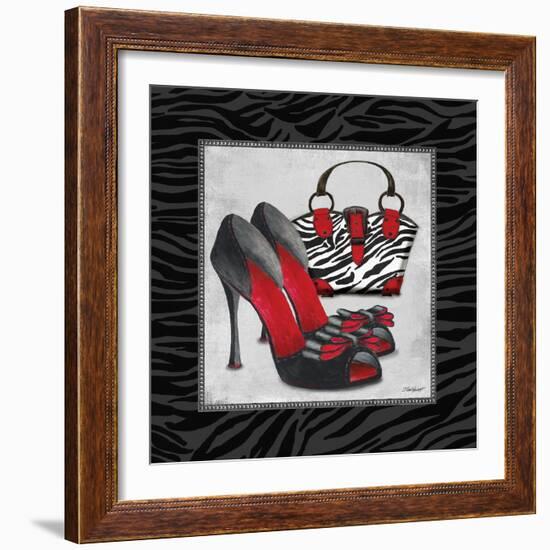 Zebra Fashion I-Todd Williams-Framed Art Print