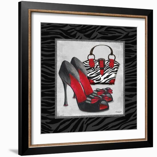 Zebra Fashion I-Todd Williams-Framed Art Print