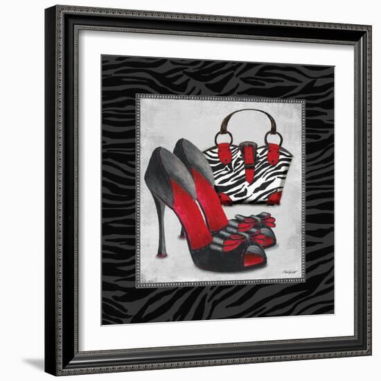Zebra Fashion I-Todd Williams-Framed Art Print