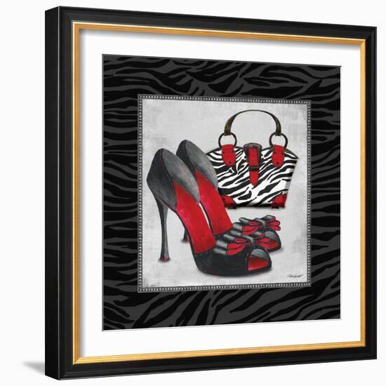 Zebra Fashion I-Todd Williams-Framed Art Print