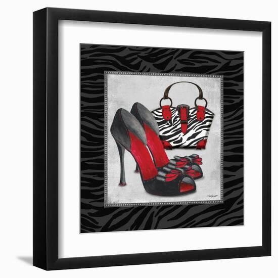 Zebra Fashion I-Todd Williams-Framed Art Print