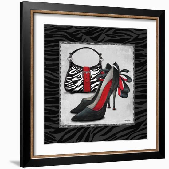 Zebra Fashion II-Todd Williams-Framed Art Print