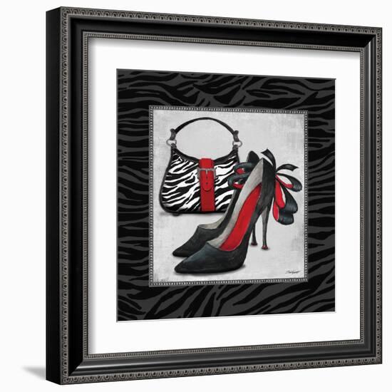 Zebra Fashion II-Todd Williams-Framed Art Print