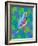 Zebra Finch, 2023 (Oil on Canvas)-Jane Tattersfield-Framed Giclee Print