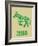 Zebra Green-NaxArt-Framed Art Print