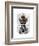 Zebra Head Trophy-Fab Funky-Framed Art Print