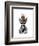 Zebra Head Trophy-Fab Funky-Framed Art Print