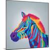Zebra Icon. Animal and Art Design. Graphic-Jemastock-Mounted Art Print