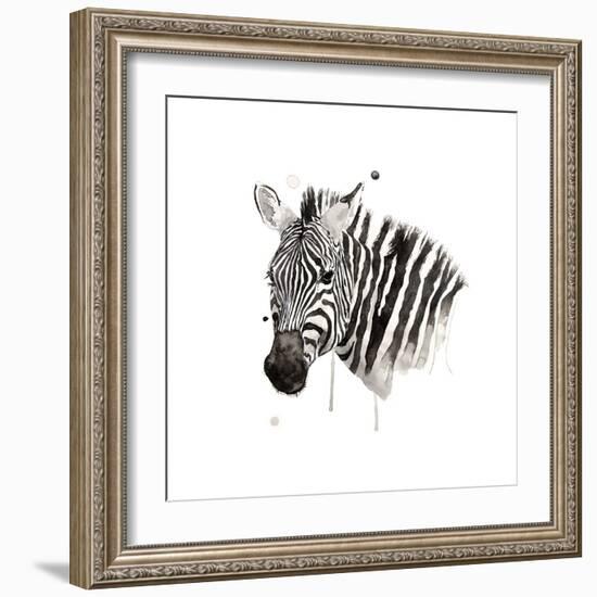 Zebra II-Philippe Debongnie-Framed Giclee Print