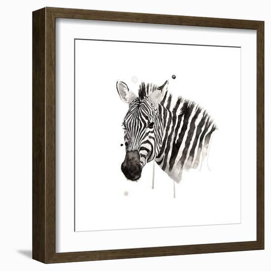 Zebra II-Philippe Debongnie-Framed Giclee Print