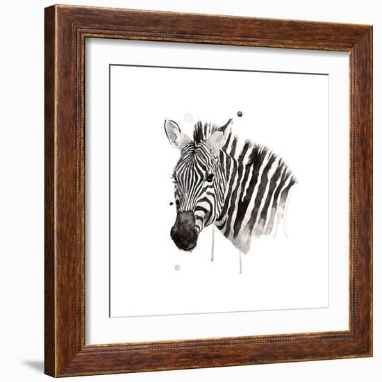 Zebra II-Philippe Debongnie-Framed Giclee Print