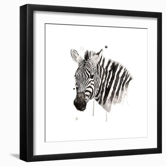 Zebra II-Philippe Debongnie-Framed Giclee Print