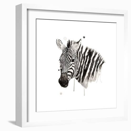 Zebra II-Philippe Debongnie-Framed Giclee Print