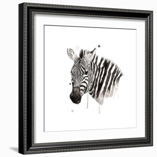 Zebra II-Philippe Debongnie-Framed Giclee Print