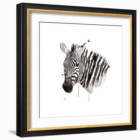 Zebra II-Philippe Debongnie-Framed Giclee Print