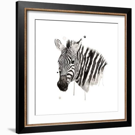 Zebra II-Philippe Debongnie-Framed Giclee Print