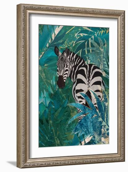 Zebra in the Jungle 1-Sarah Manovski-Framed Giclee Print