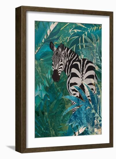 Zebra in the Jungle 1-Sarah Manovski-Framed Giclee Print