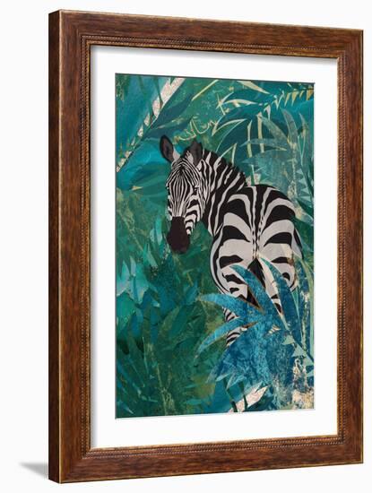 Zebra in the Jungle 1-Sarah Manovski-Framed Giclee Print