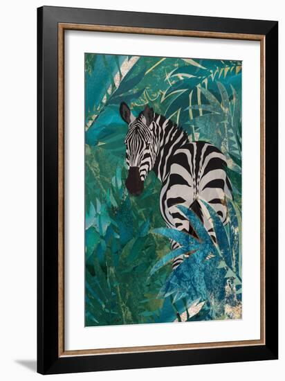 Zebra in the Jungle 1-Sarah Manovski-Framed Giclee Print