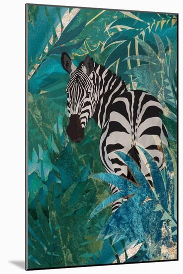 Zebra in the Jungle 1-Sarah Manovski-Mounted Giclee Print