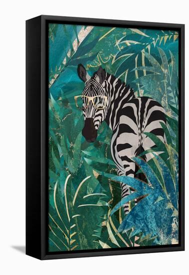 Zebra in the Jungle 2-Sarah Manovski-Framed Premier Image Canvas