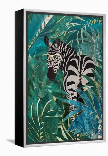 Zebra in the Jungle 2-Sarah Manovski-Framed Premier Image Canvas