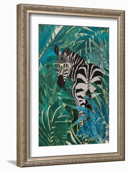 Zebra in the Jungle 2-Sarah Manovski-Framed Giclee Print