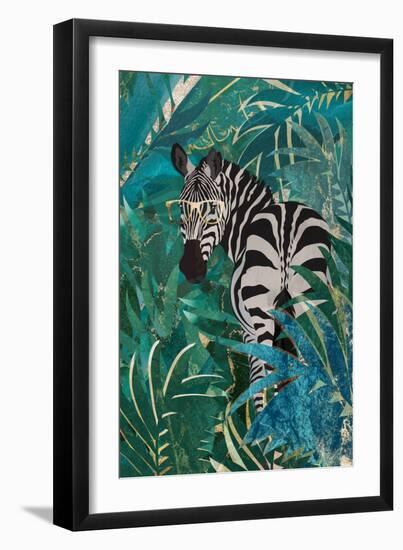 Zebra in the Jungle 2-Sarah Manovski-Framed Giclee Print