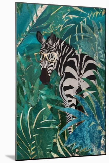 Zebra in the Jungle 2-Sarah Manovski-Mounted Giclee Print