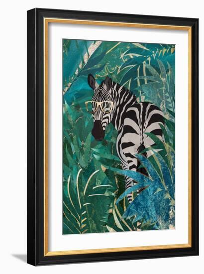 Zebra in the Jungle 2-Sarah Manovski-Framed Giclee Print