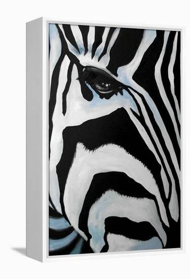 Zebra Long Face-Cherie Roe Dirksen-Framed Premier Image Canvas