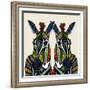 Zebra Love Ivory-Sharon Turner-Framed Art Print