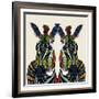 Zebra Love Ivory-Sharon Turner-Framed Art Print
