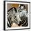 Zebra Pair-Arcobaleno-Framed Art Print